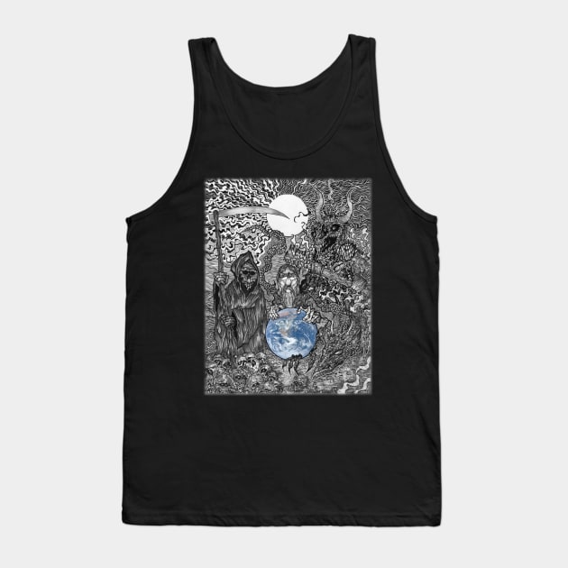 The Watcher of The World Tank Top by Christopher's Doodles